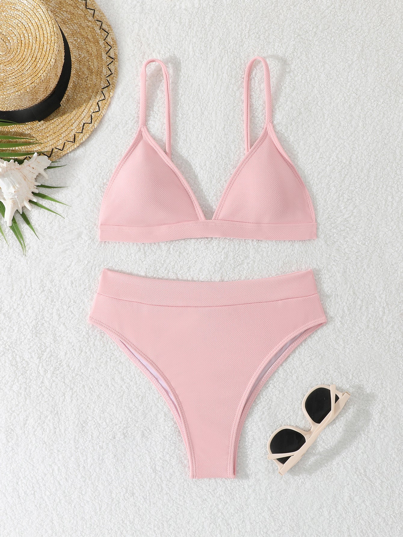 Damen Triangel-Bikini mit hohem Bund R&B