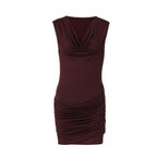 Damen Elegantes Wickelkleid mit raffinierten Rüschendetails und verführerischem V-Ausschnitt R&B