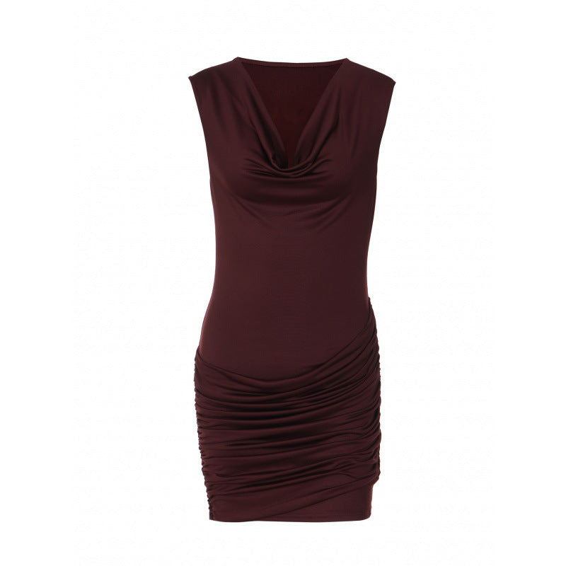 Damen Elegantes Wickelkleid mit raffinierten Rüschendetails und verführerischem V-Ausschnitt R&B