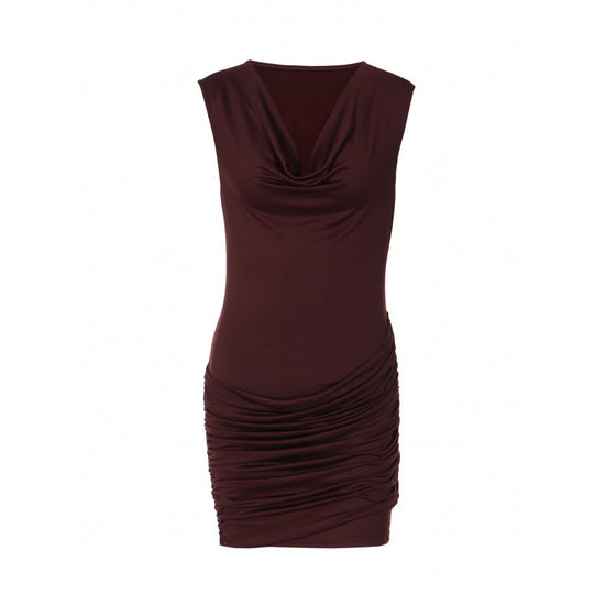 Damen Elegantes Wickelkleid mit raffinierten Rüschendetails und verführerischem V-Ausschnitt R&B
