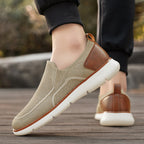 Herren nan atmungsaktiver Strickslipper mit elastischem Einstieg und stoßdämpfender EVA-Sohle R&B