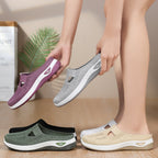 Damen Slip-On Freizeitschuhe mit atmungsaktivem Obermaterial und rutschfester Sohle R&B