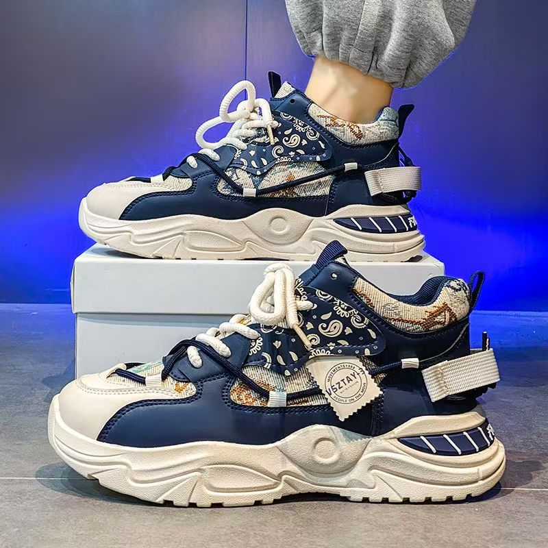 Damen Sportliche Chunky Sneakers mit robustem Design und rutschfester Sohle EB