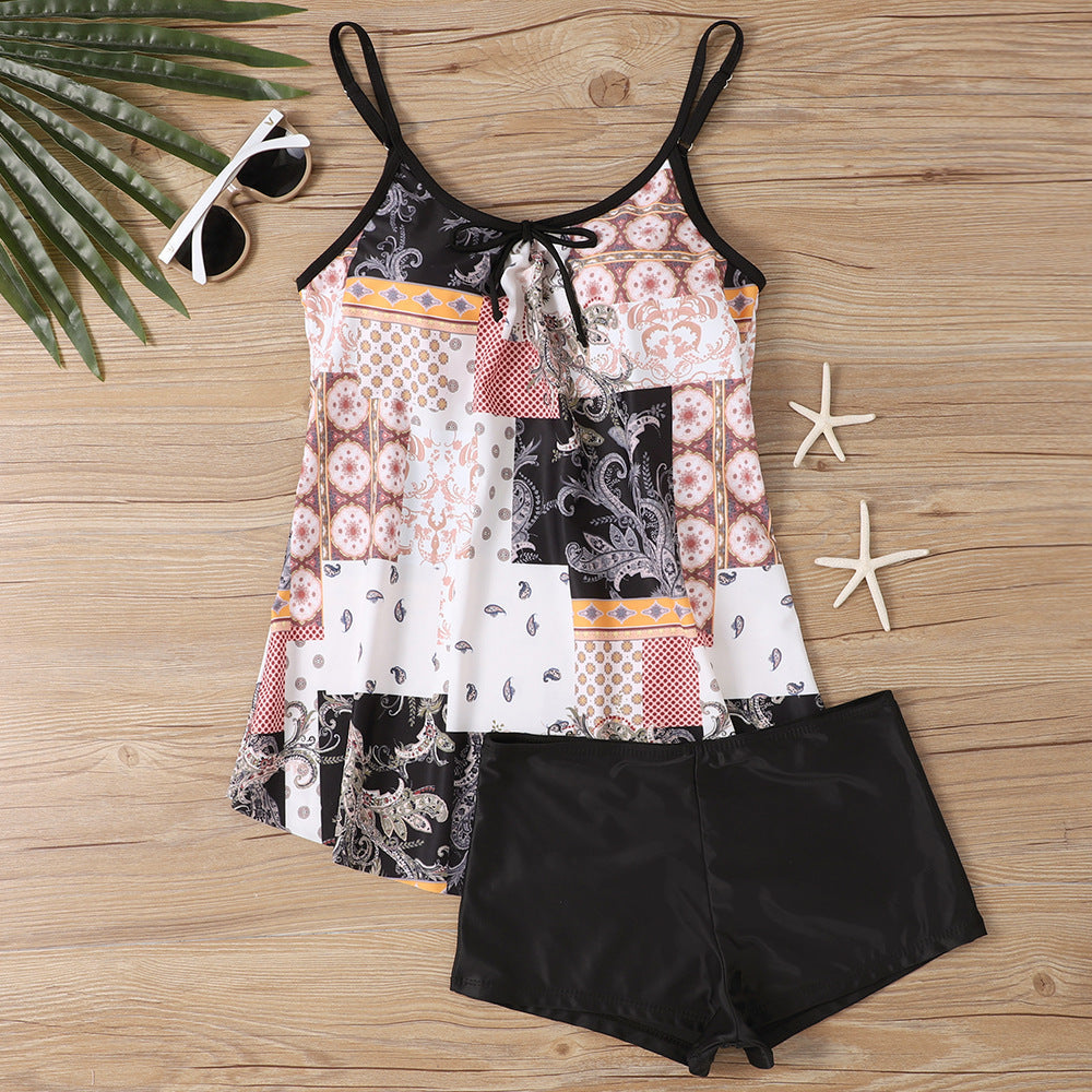 Damen lässiger Strandtop mit Shorts R&B