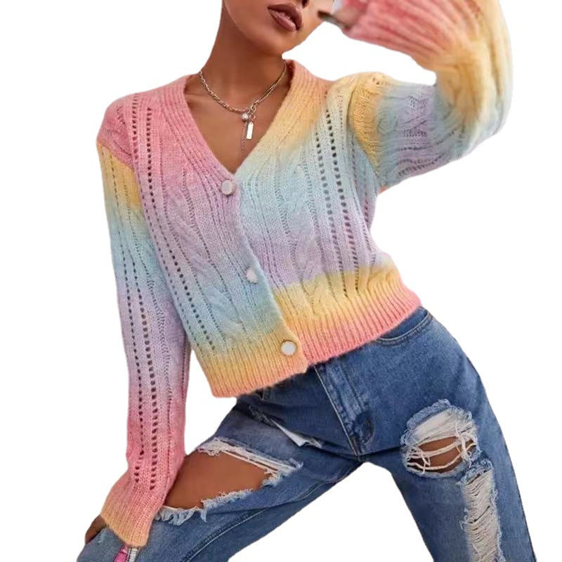 Damen kuschelige Strickjacke mit voluminösen Ärmeln und einzigartigem Zopfmuster R&B