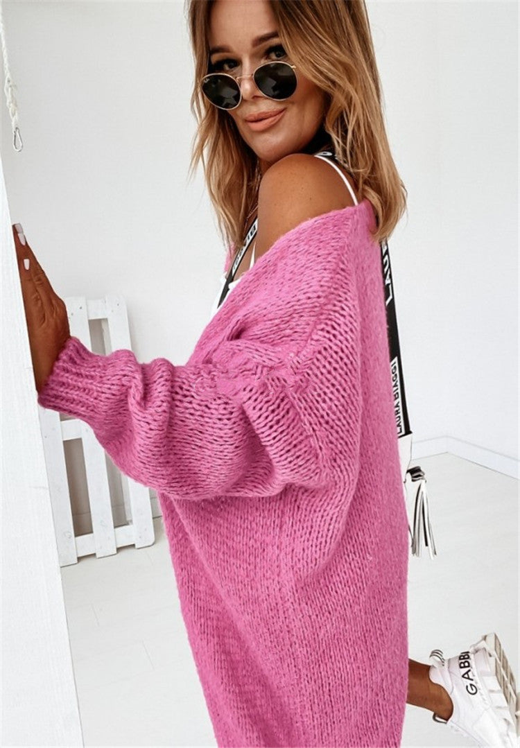 Damen Großer Strickpullover R&B