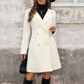 Damen modischer Wollmantel R&B