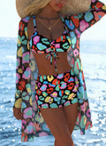 Damen Bikini-Set mit raffiniertem Wickeloberteil und stilvollem Hochbund