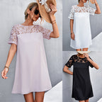 Damen Kleid mit Spitzenärmel R&B