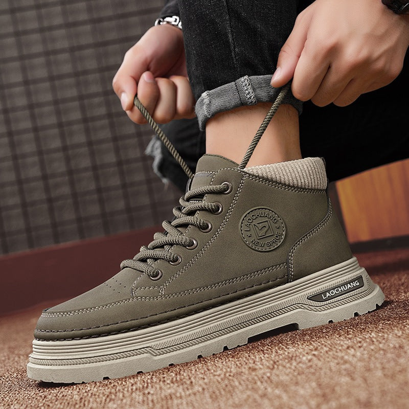 Damen Hohe Sneaker mit gepolsterter Knöchelpartie und rutschfester Sohle R&B