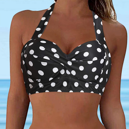 Damen Sportliches Bikinioberteil mit tiefem Ausschnitt und Halter-Design R&B