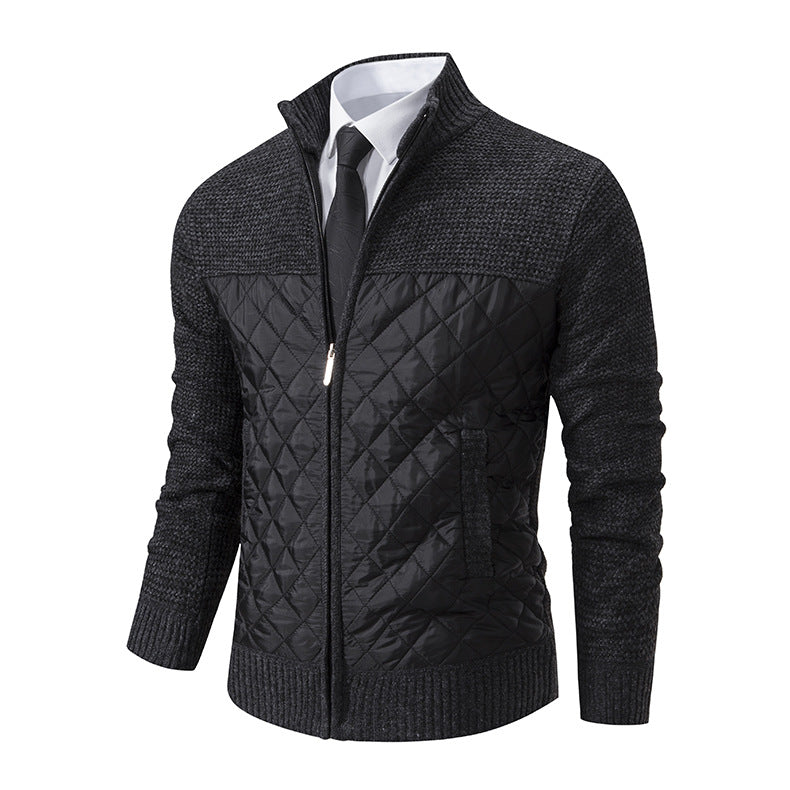 Herren gesteppte Freizeitjacke mit hochschließendem Kragen und praktischen Taschen R&B