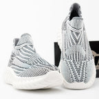 Damen Modische Strick-Sneaker mit rutschfester Sohle
