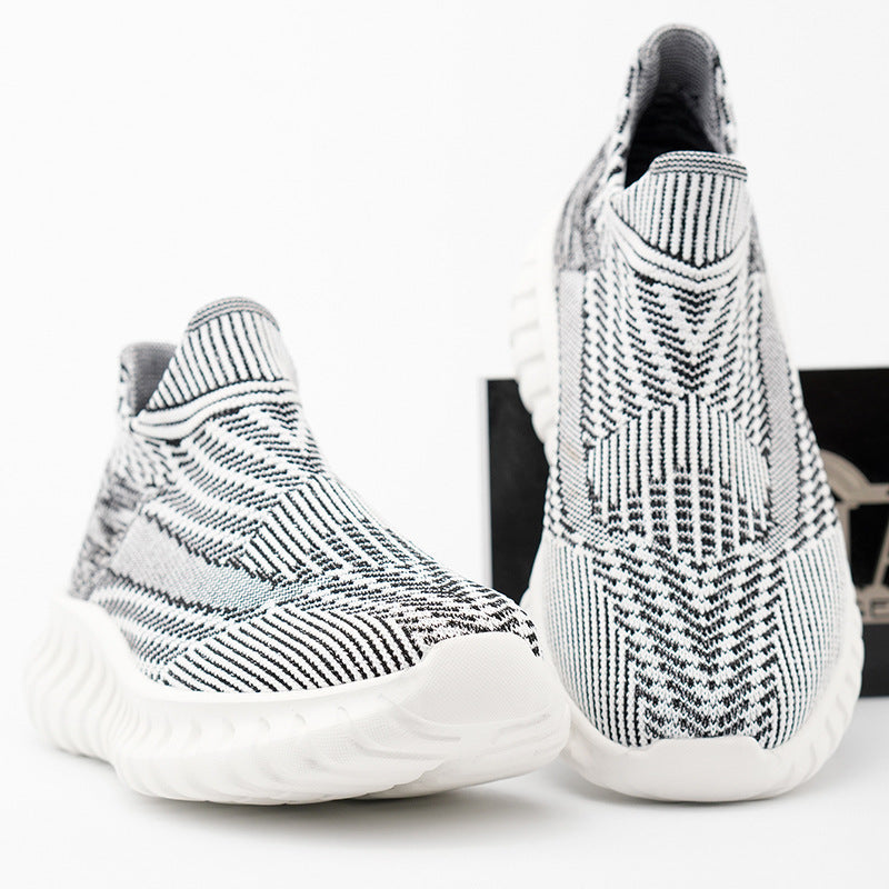 Damen Modische Strick-Sneaker mit rutschfester Sohle