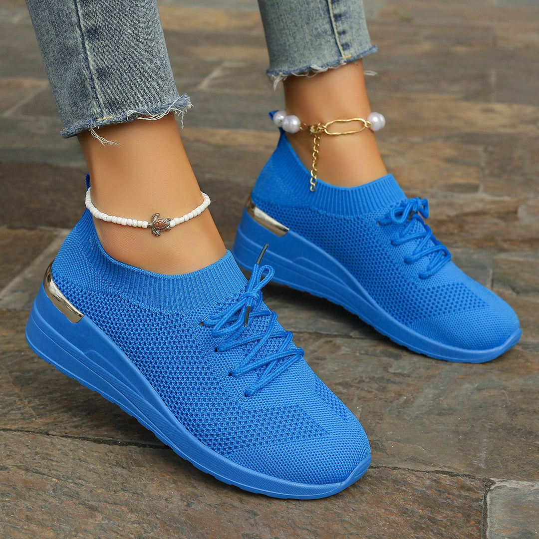 Damen Komfortable und atmungsaktiveSneaker mit glitzerndem Akzent R&B