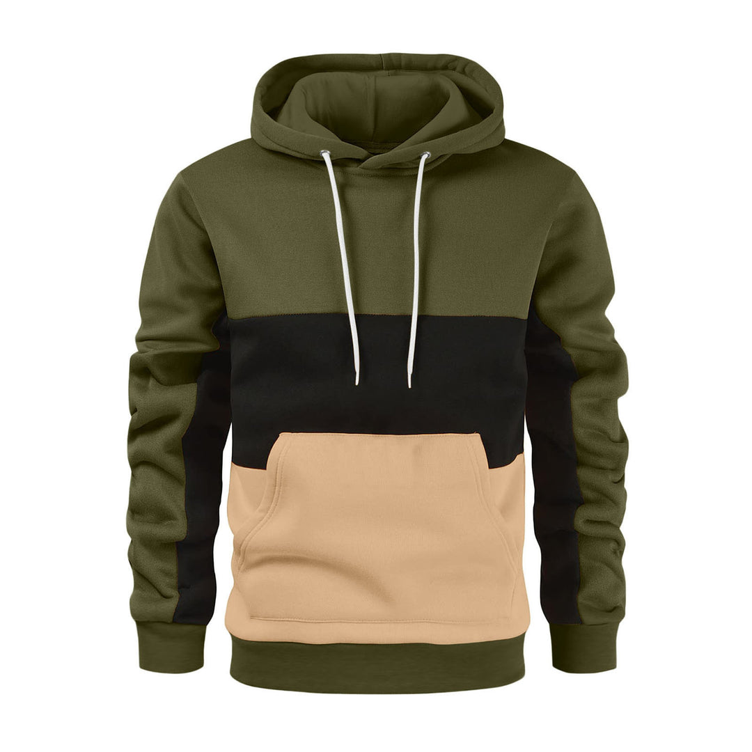 Herren Kapuzenpullover mit modischem Farbblockdesign R&B