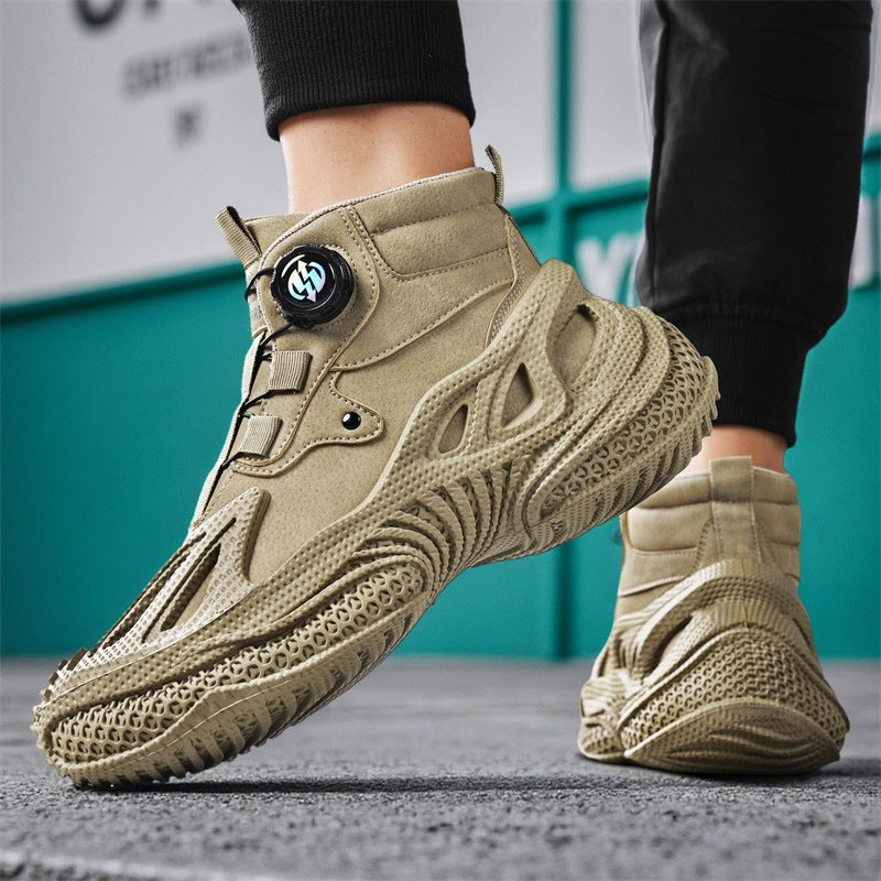 Damen stylische High-Top Sneakers mit dynamischem Sohlendesign R&B