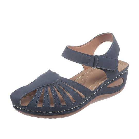 Damen Sandalen mit verstellbarem Riemen und durchbrochenem Design R&B