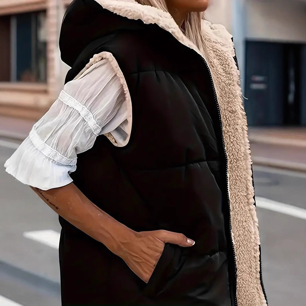 Damen Wendejacke mit sherpa Innenfutter R&B