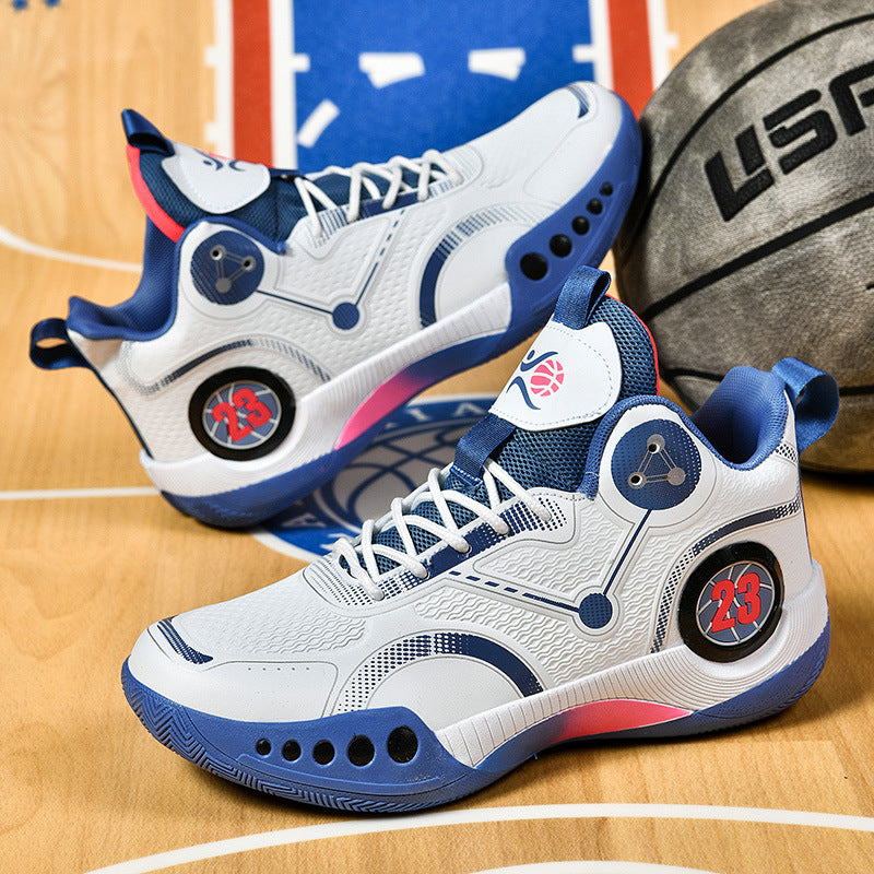 Damen Sportliche Basketball-Schuhe mit atmungsaktiver Mesh-Oberfläche und stabiler Dämpfung R&B