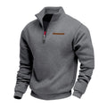 Herren modischer Kapuzenpullover mit halbem Reißverschluss und hochwertigen Details R&B