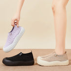Damen Bequeme Slip-On Sportschuhe mit stoßdämpfendem Fußbett R&B
