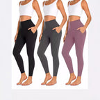 Damen Hochgeschnittene Sportleggings mit praktischen Taschen R&B