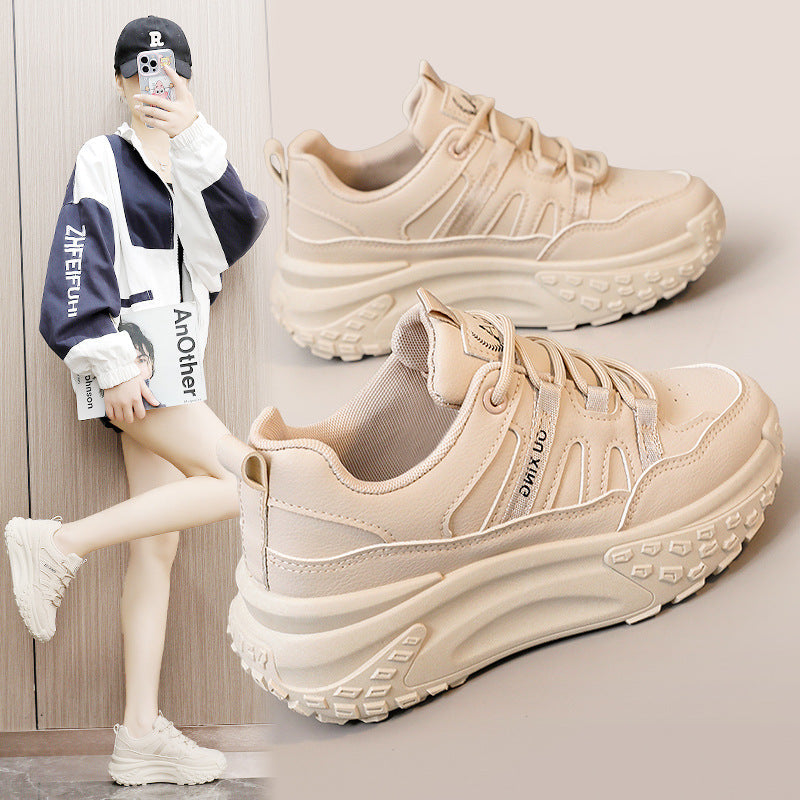 Damen Sportliche Chunky Sneakers mit gepolsterter Sohle und innovativem Schnürsystem R&B