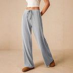 Damen weite und bequeme Loungehose aus Rippstoff R&B