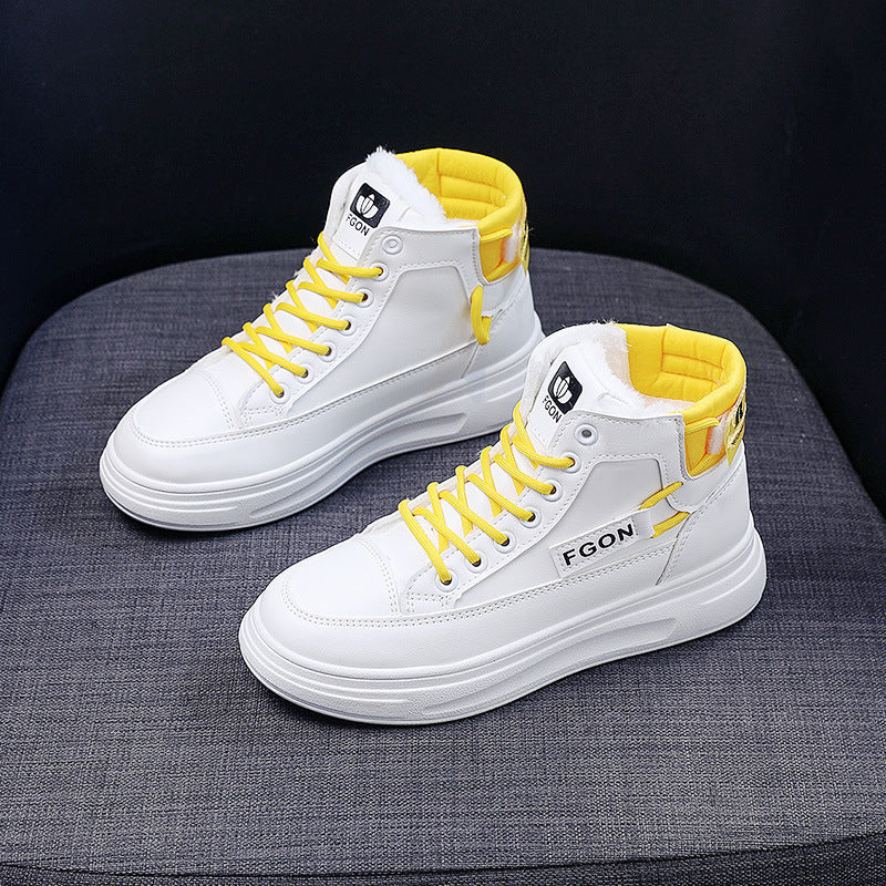 Damen Hohe Sneakers mit kuscheligem Innenfutter und sportivem Design R&B