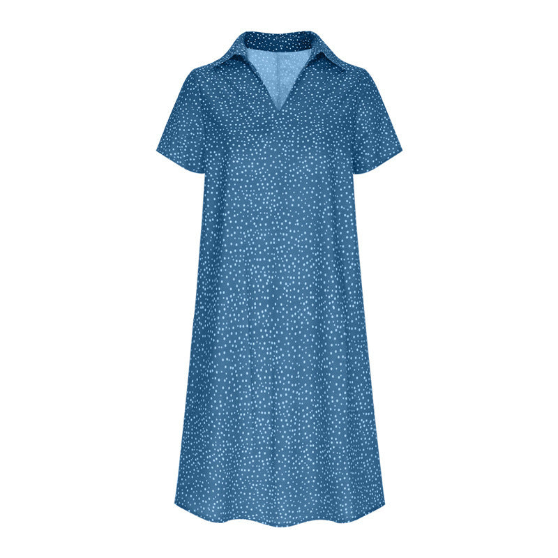 Damen Hemdkleid mit Polo-Kragen und leichtem, atmungsaktivem Stoff R&B