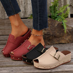 Damen Clogs mit modischem Schnallen-Design und trendiger Metallverzierung R&B