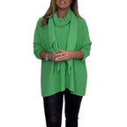 Damen Oversized Strickpullover mit stylischem Rollkragen R&B