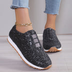 Damen Glitzernde Sneakers im sportlichen Design R&B