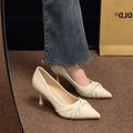 Damen Elegante Slingpumps mit asymmetrischem Detail und schmalem Absatz R&B