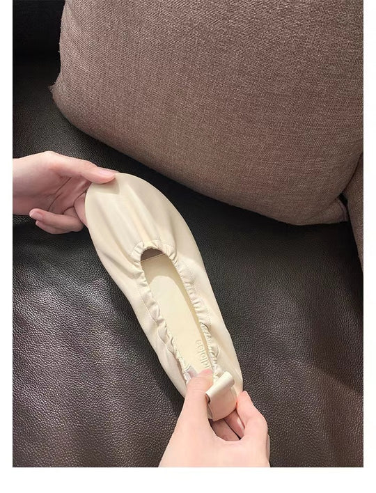 Damen elegante Mokassins mit flexiblem Gummizug R&B