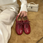 Damen Komfortable Design-Sneaker aus hochwertigem Leder