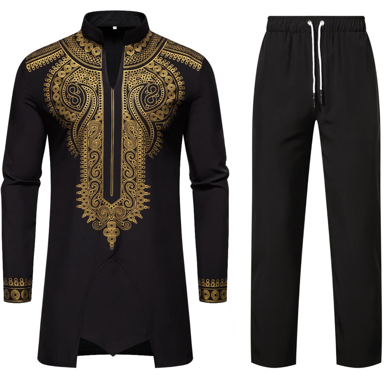 Herren Traditionelles Kaftan-Outfit mit einzigartiger Stickerei R&B