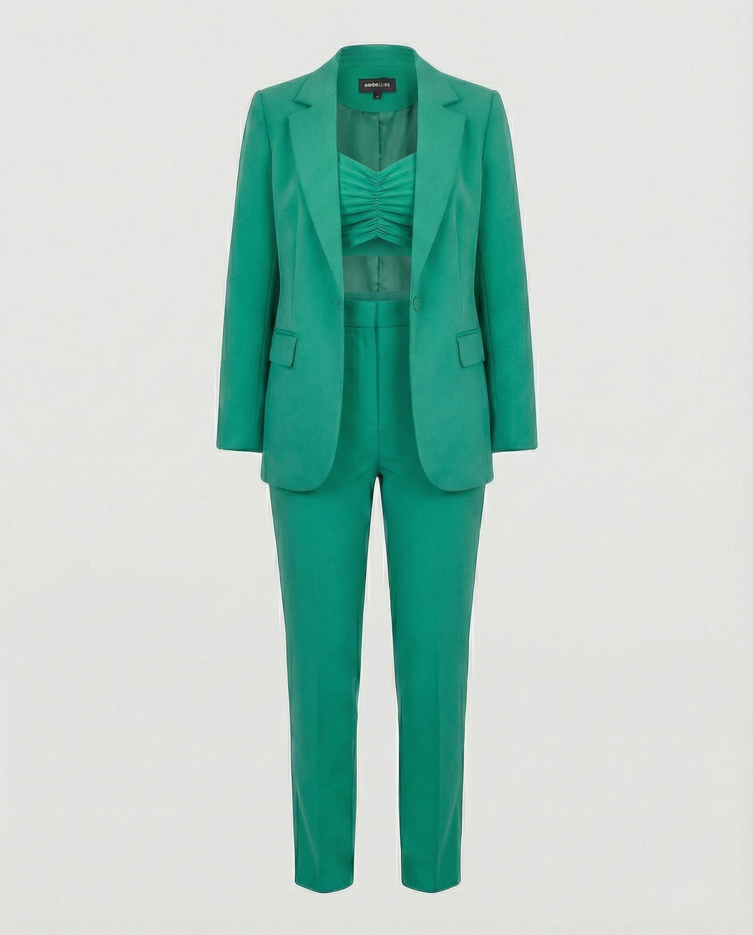R&B Stylisches 3-teiliges Set (Blazer, Oberteil, Hose)