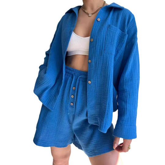 Damen modische und lässige Shirtjacke R&B