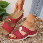Damen Komfortable und stilvolle Sandalen mit elegantem Dekor R&B