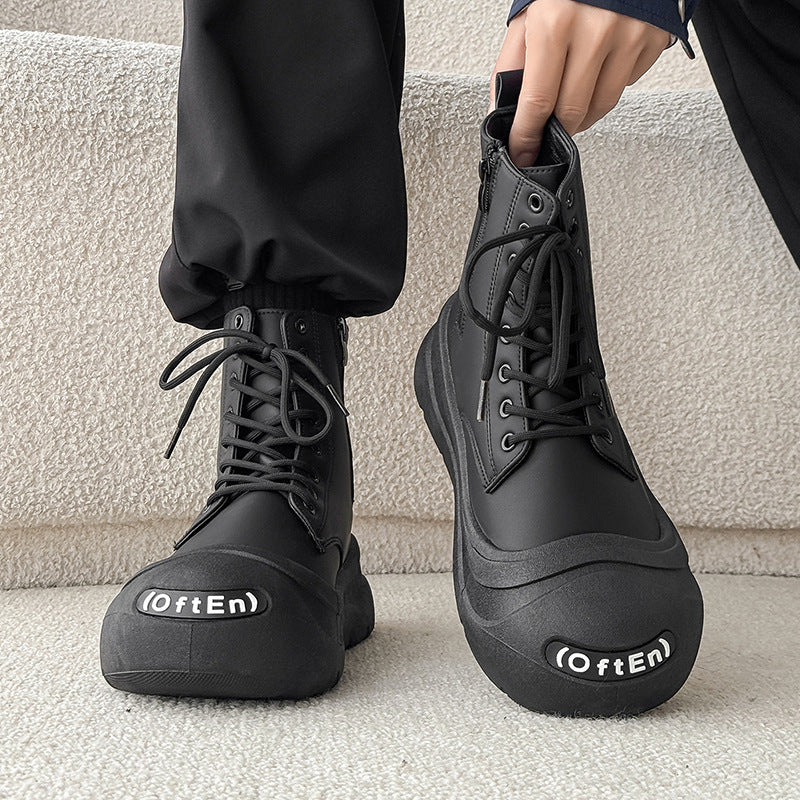 Damen Freizeitstiefel mit robusten Profilsohlen von