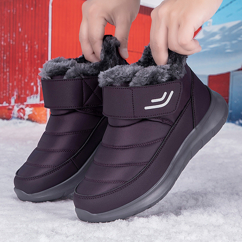 Damen isolierte Winterstiefel mit rutschfester Sohle und praktischem Klettverschluss R&B