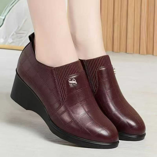Damen Komfortable Wedge-Stiefeletten mit elegantem Design und elastischen Einsätzen R&B