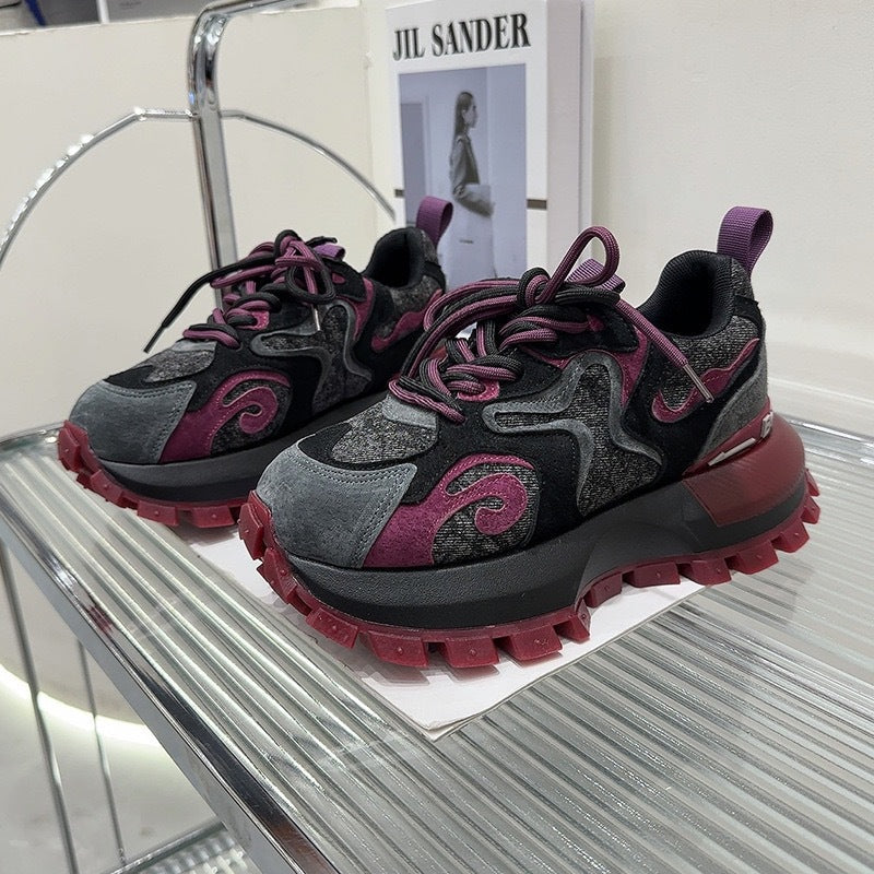 Damen sportliche Trekking Sneakers R&B
