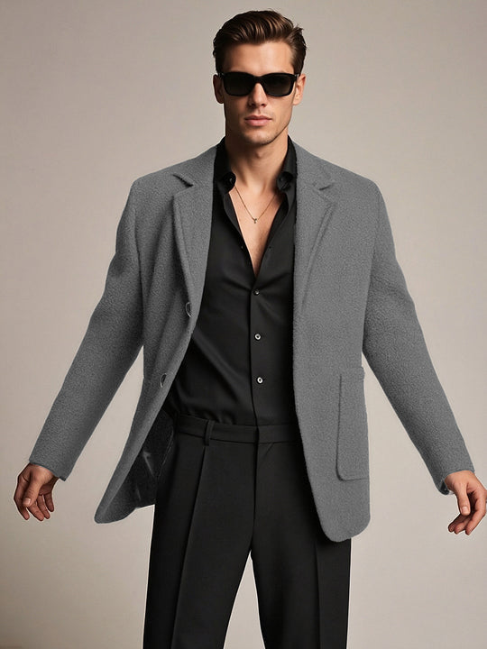 Herren eleganter und strukturierter Freizeitblazer R&B