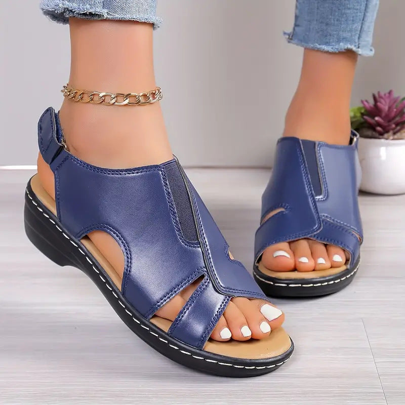 Damen Offene Riemensandalen mit ergonomischer Fußbettung und flexiblem Design R&B