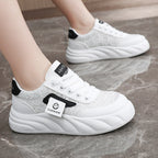 Damen modische Chunky Sneakers mit elegante Oberflächenstruktur R&B