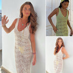 Damen gehäkeltes Strandkleid