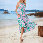 Damen Maxikleid mit floralem Muster R&B